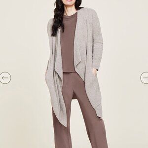 Barefoot Dreams Size S/M Brown CozyChic Lite Island Wrap Cardigan Sweater